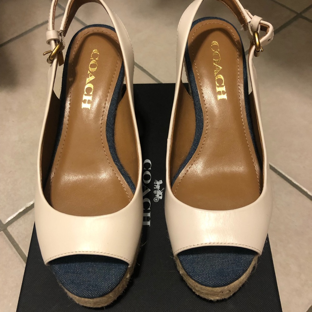 Coach Hadley Semi Matte Wedge size 6